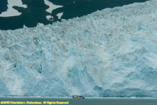 glacier and boat